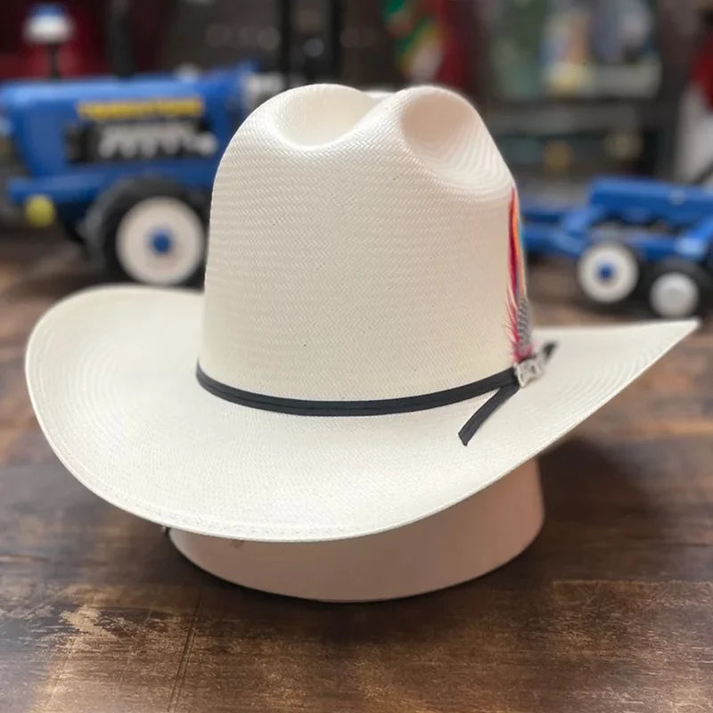 Cuernos Chuecos 100X Durango Style Western Cowboy Shantung Straw Hat