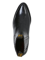 El General Ankle Cowboy Boot by El General – Black Cameleon 181 - OriginalWestern.com