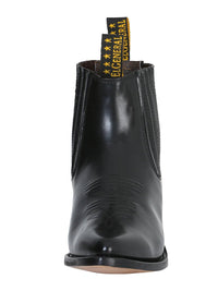 El General Ankle Cowboy Boot by El General – Black Cameleon 181 - OriginalWestern.com