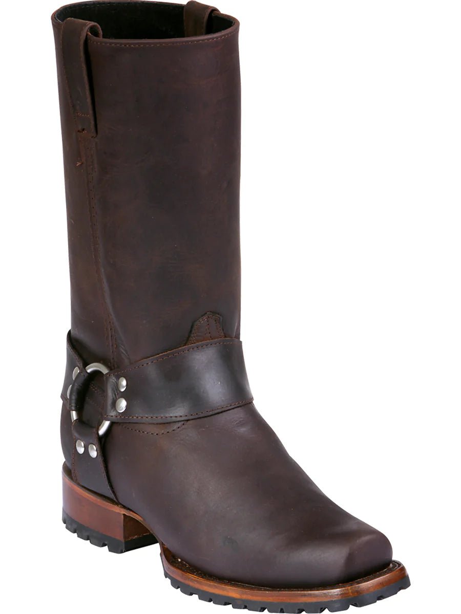 El General Biker Boot–Crazy Dark Brown 40673 - OriginalWestern.com
