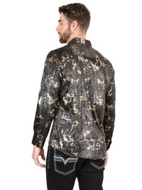 The General Black Casual Long-Sleeve Shirt 44593