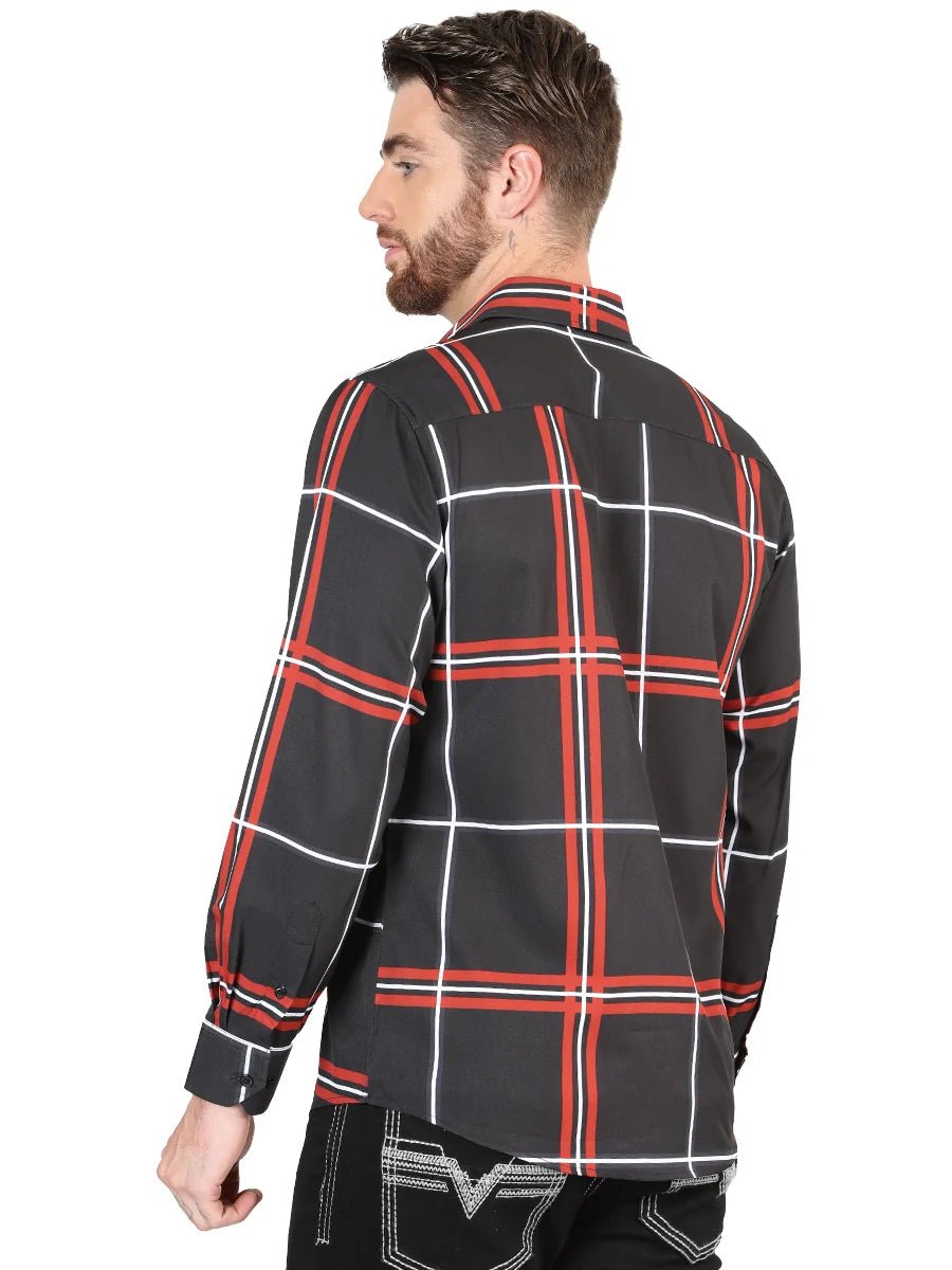 El General Black Casual Long-Sleeve Shirt 44605 - OriginalWestern.com