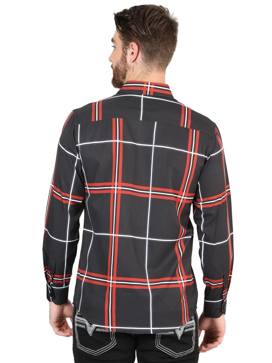 El General Black Casual Long-Sleeve Shirt 44605 - OriginalWestern.com