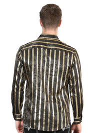 El General Black/Gold Casual Long-Sleeve Shirt 44554 - OriginalWestern.com