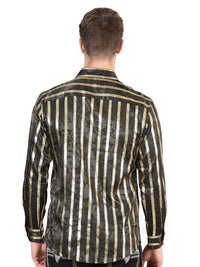 El General - Black/Gold Casual Long-Sleeve Shirt 44554