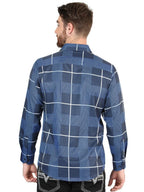 El General - Blue Casual Long-Sleeve Shirt 44600 - OriginalWestern.com