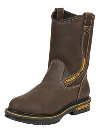 El General Buffalo & Bull Men's Work Boots – Brown 123034 - OriginalWestern.com