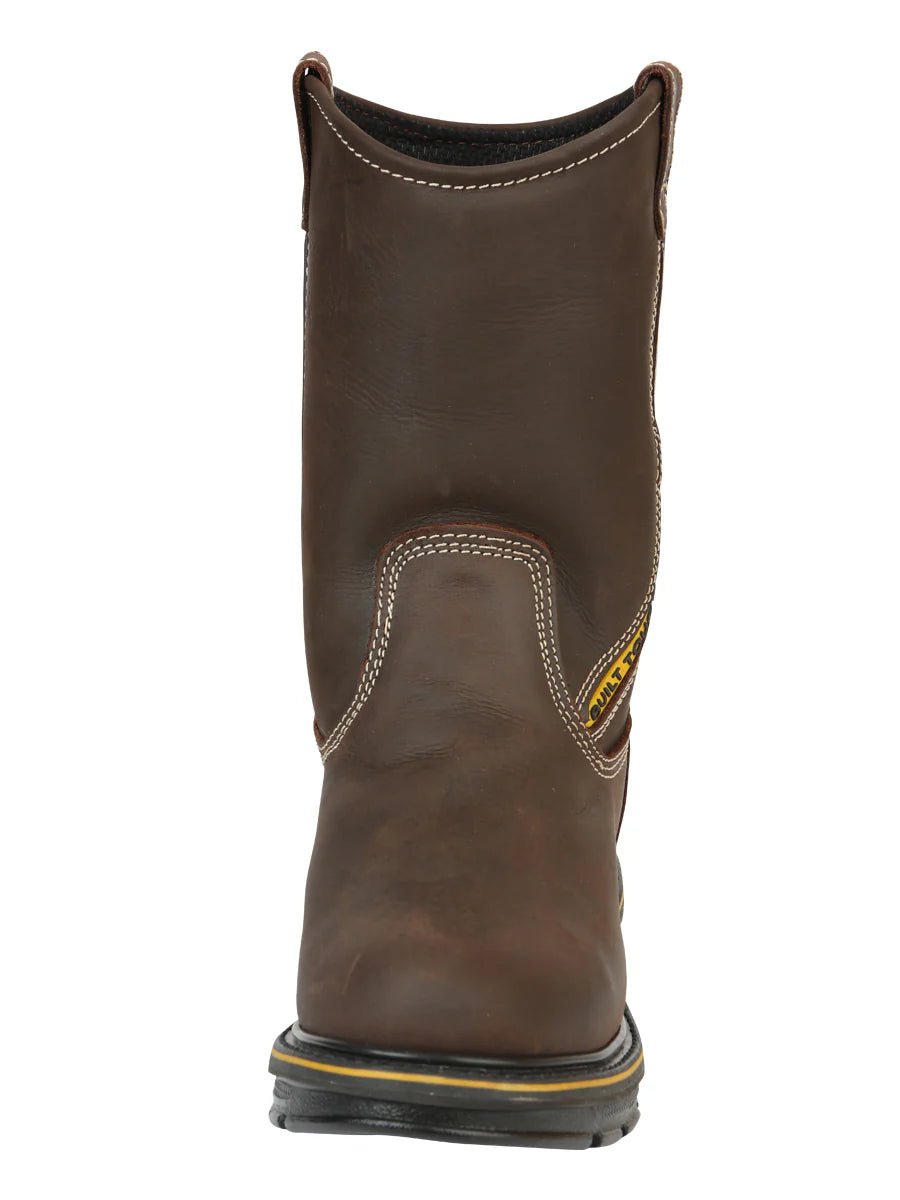 El General Buffalo & Bull Men's Work Boots – Brown 123034 - OriginalWestern.com