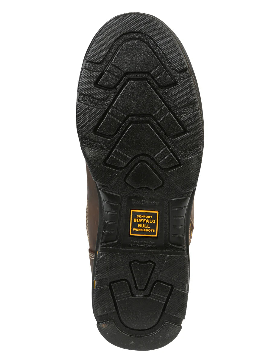 El General Buffalo & Bull Men's Work Boots – Brown 123034 - OriginalWestern.com