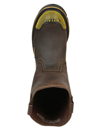 El General Buffalo & Bull Men's Work Boots – Brown/Yellow 123031 - OriginalWestern.com