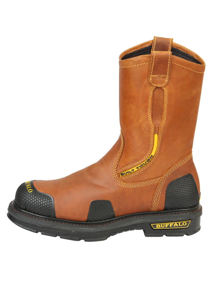 El General Buffalo & Bull Men's Work Boots– Honey 123029 - OriginalWestern.com