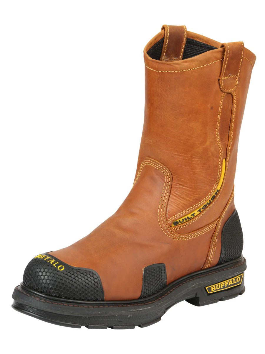 El General Buffalo & Bull Men's Work Boots– Honey 123029 - OriginalWestern.com