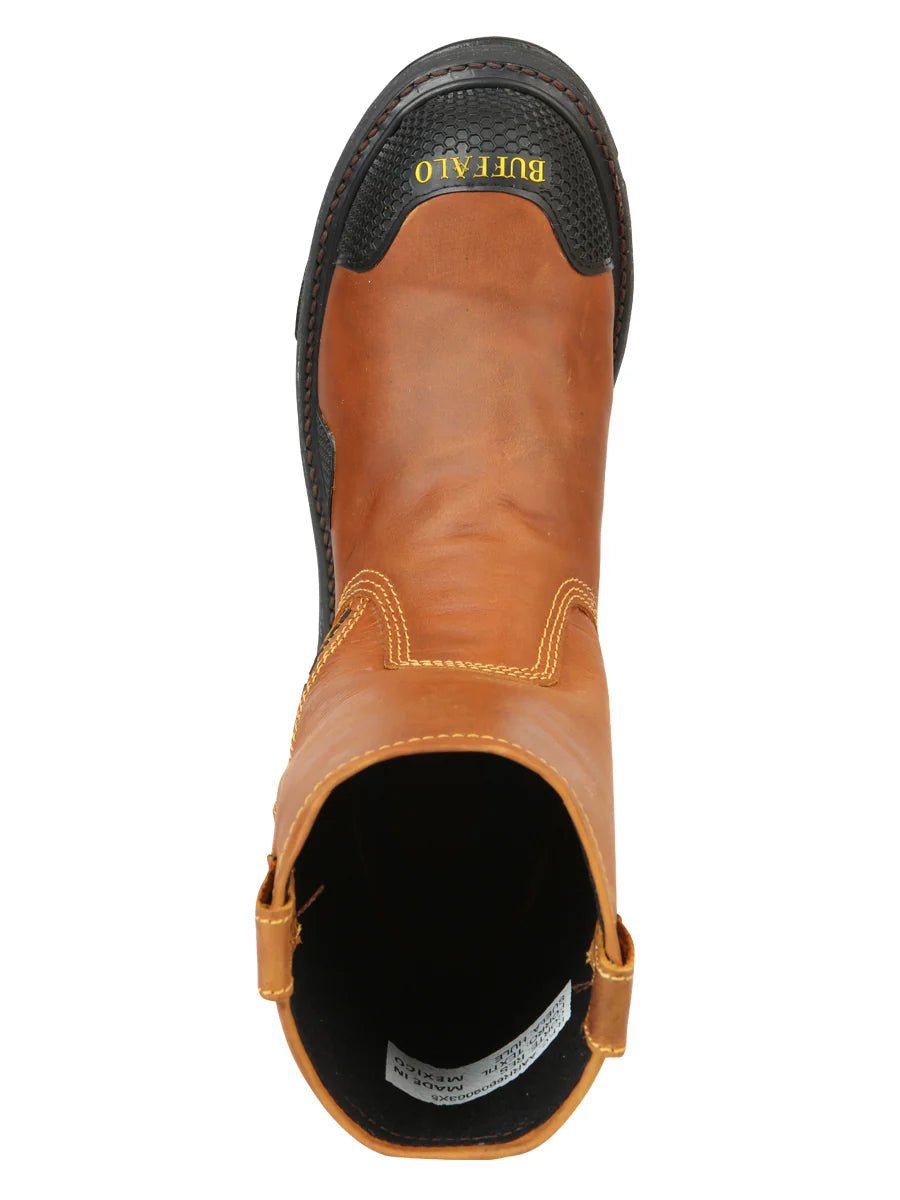 El General Buffalo & Bull Men's Work Boots– Honey 123029 - OriginalWestern.com