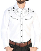 El General - Camisa Blanca Vaquera El Señor De Los Cielos 42941 - OriginalWestern.com