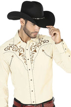 El General - Camisa Vaquera Beige El Señor De Los Cielos 42890 - OriginalWestern.com