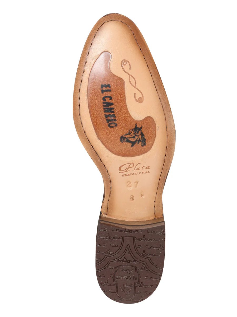 El General Canelo Charro Boot –Leather Nobuck Topo 231 - OriginalWestern.com