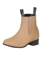 El General Canelo Charro Boot–Nobuck –Beige 230 - OriginalWestern.com
