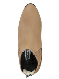 El General Canelo Charro Boot–Nobuck –Beige 230 - OriginalWestern.com