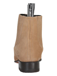El General Canelo Charro Boot–Nobuck –Beige 230 - OriginalWestern.com