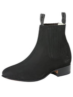 El General Canelo Charro Boot–Nobuck Black 3663 - OriginalWestern.com