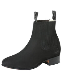 El General Canelo Charro Boot–Nobuck Black 3663 - OriginalWestern.com