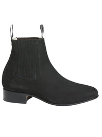 El General Canelo Charro Boot–Nobuck Black 3663 - OriginalWestern.com