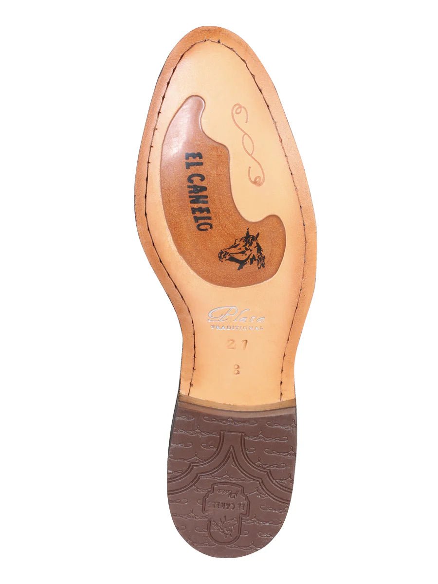 El General Canelo Charro Boot–Nobuck Brown 34291 - OriginalWestern.com