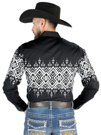 El General - Casual Long Sleeve Shirt -Black 44451