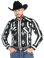 El General - Casual Long Sleeve Shirt - Black 44475 - OriginalWestern.com