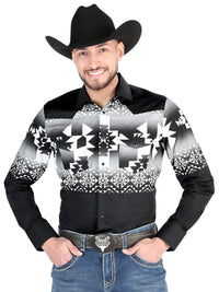 El General - Casual Long Sleeve Shirt - Black 44485