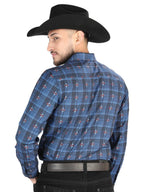 El General - Casual Long Sleeve Shirt - Black/Brown 44704 - OriginalWestern.com