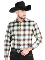 El General - Casual Long Sleeve Shirt - Brown/Sand 44700 - OriginalWestern.com