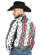 El General - Casual Long Sleeve Shirt - Ivory 44489