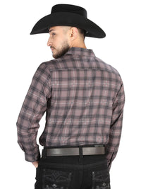 Mocha/Olive - Casual Long Sleeve Shirt  44712