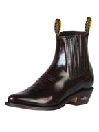 El General Cowboy Ankle Boot by El General Chameleon Wine 179 - OriginalWestern.com