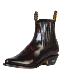 El General Cowboy Ankle Boot by El General Chameleon Wine 179 - OriginalWestern.com