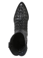 El General Cowboy Boot El Señor de los Cielos–Caiman–Black 40842 - OriginalWestern.com