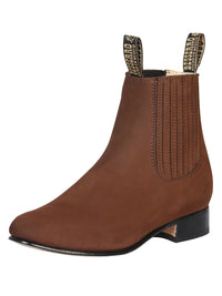 El General El Beserro Charro Boot–Nobuck Camel 204 - OriginalWestern.com