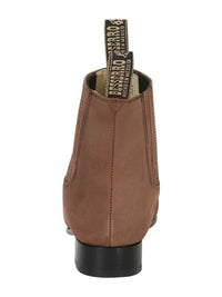 El General El Beserro Charro Boot–Nobuck Camel 204 - OriginalWestern.com