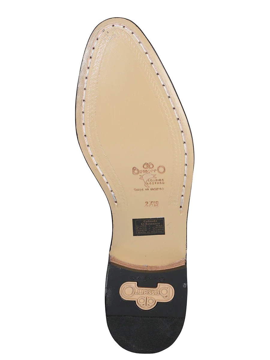 El General El Besserro Charro Boot–Leather Black 207 - OriginalWestern.com