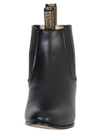 El General El Besserro Charro Boot–Leather Black 207 - OriginalWestern.com