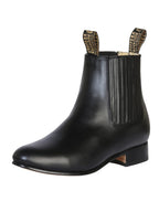 El General El Besserro Charro Boot–Leather Black 207 - OriginalWestern.com
