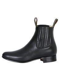 El General El Besserro Charro Boot–Leather Black 207 - OriginalWestern.com