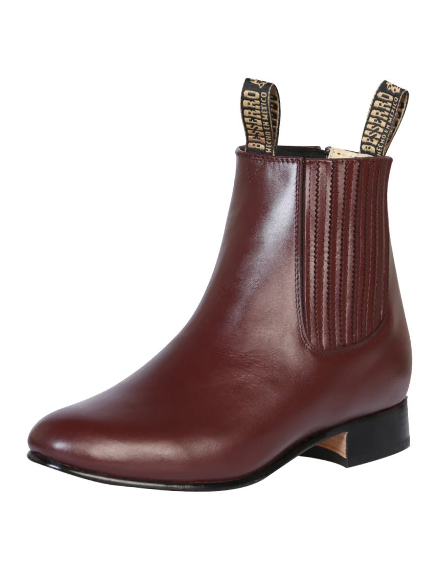 El General El Besserro Charro Boot–Leather Wine 202 - OriginalWestern.com