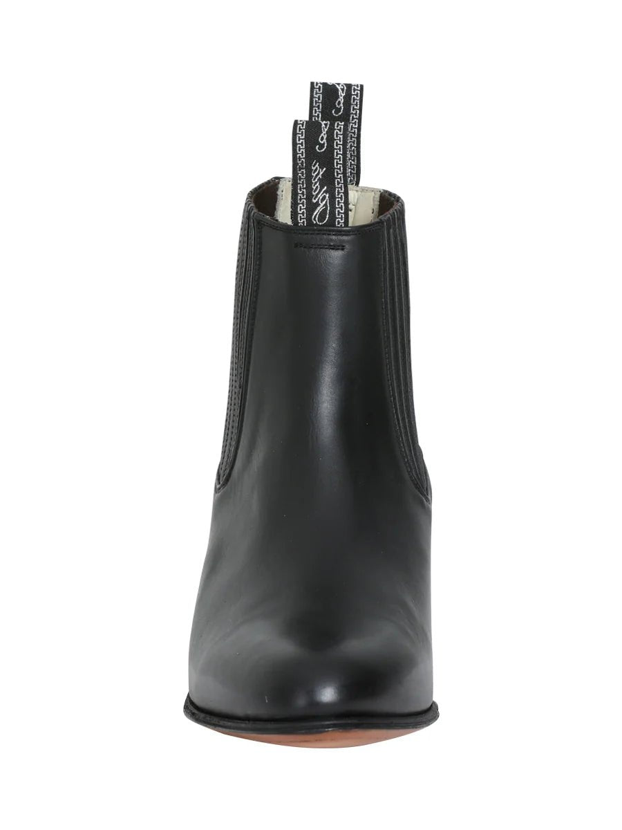 El General El Canelo Charro Ankle Boots–Atlas Black 232 - OriginalWestern.com