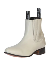 El General El Canelo Charro Ankle Boots–Oyster 233 - OriginalWestern.com
