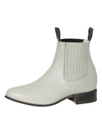 El General El Canelo Charro Ankle Boots–Oyster 233 - OriginalWestern.com