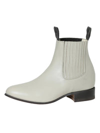 El General El Canelo Charro Ankle Boots–Oyster 233 - OriginalWestern.com