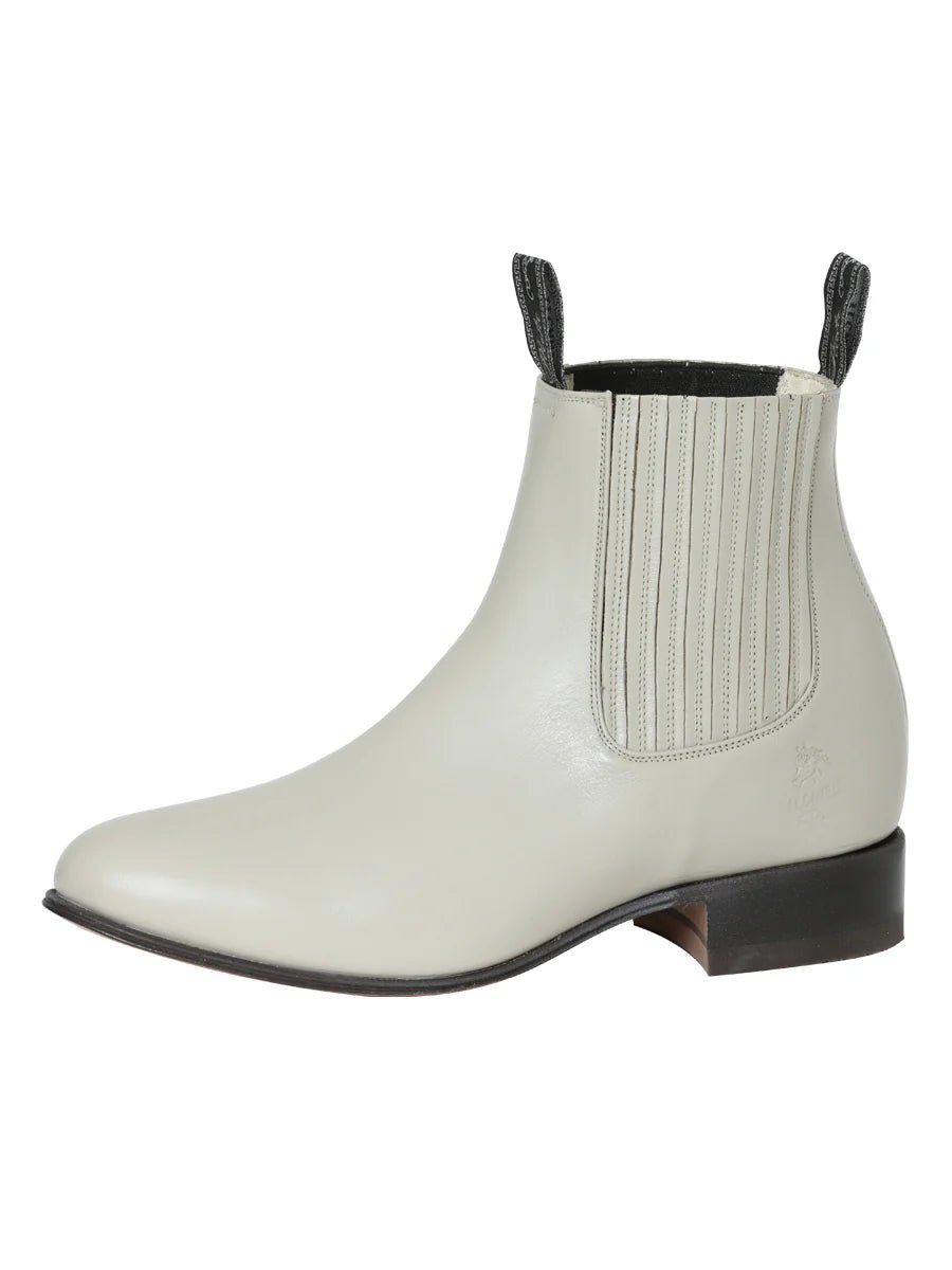 El General El Canelo Charro Ankle Boots–Oyster 233 - OriginalWestern.com