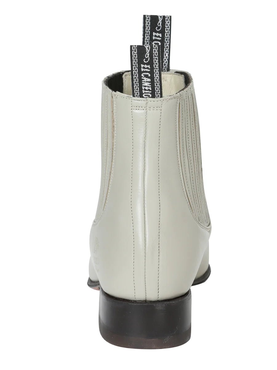 El General El Canelo Charro Ankle Boots–Oyster 233 - OriginalWestern.com